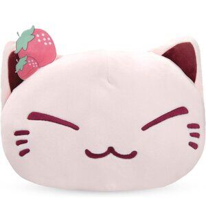 Nemuneko - Fluffy Strawberry Mochi Big Plushie (Pink)